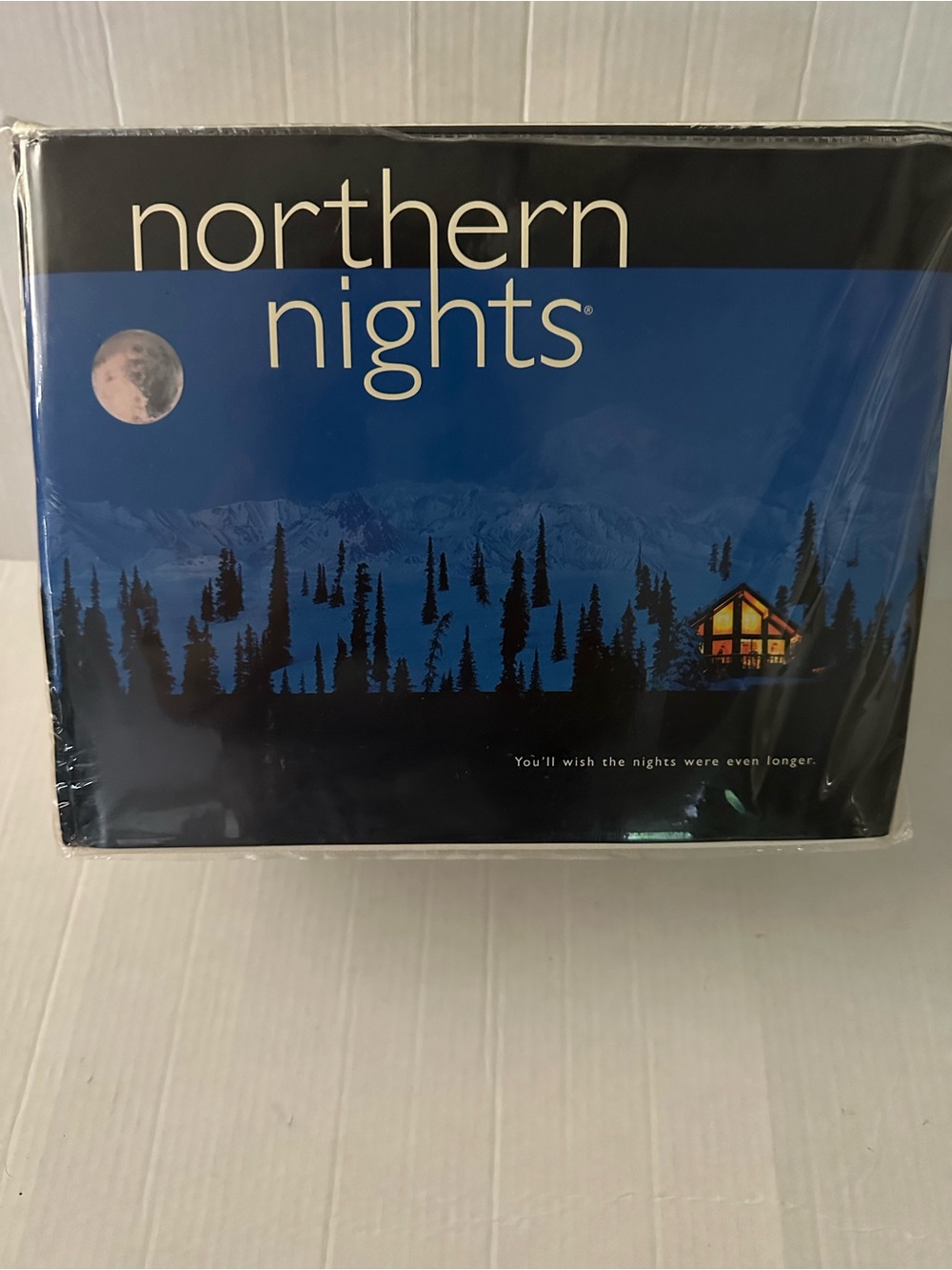 Northern Nights Full Sheet Set Natural Ivory Stripe New Sealed Bedding Cotton